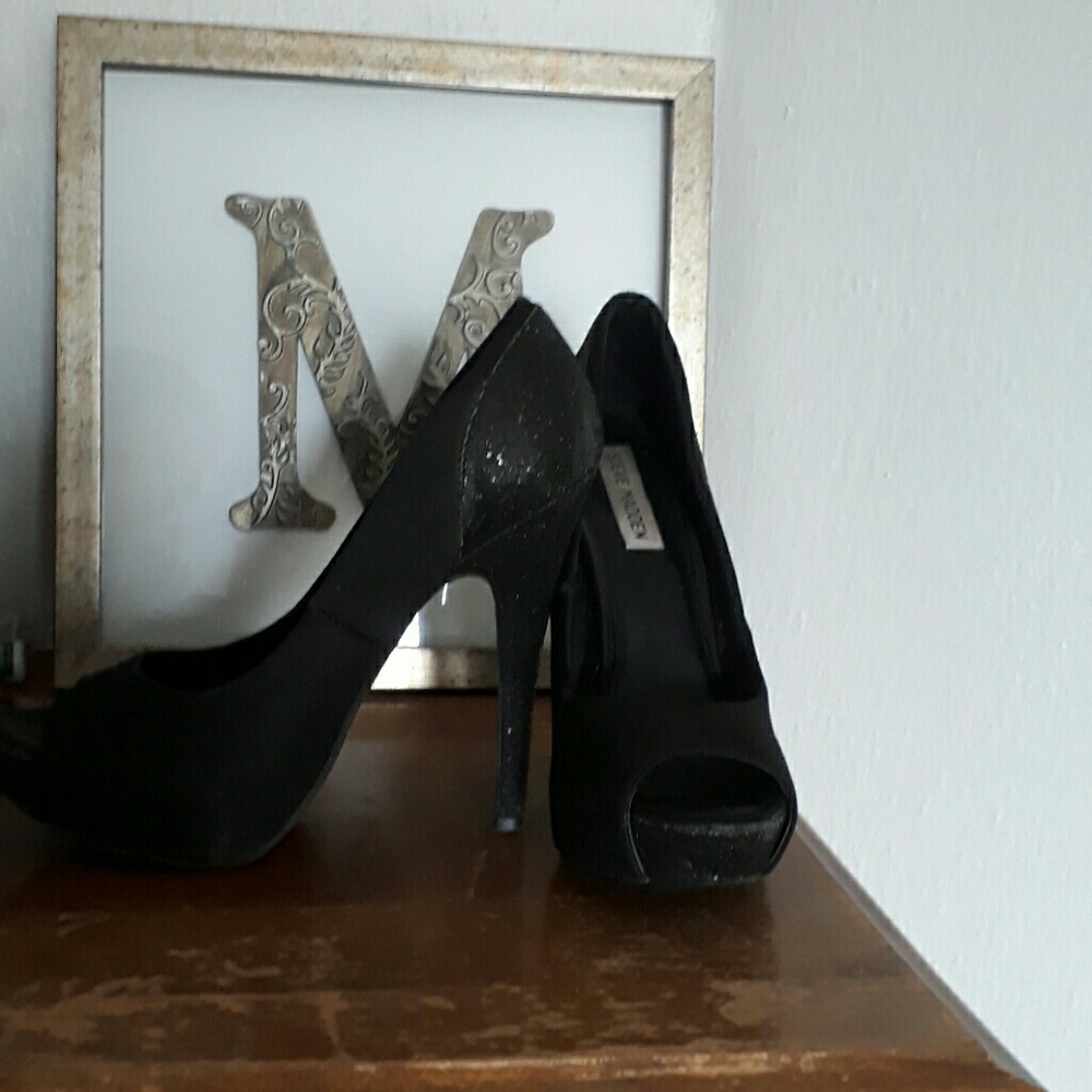 Steve Madden Sequined Peektoe Stilettos